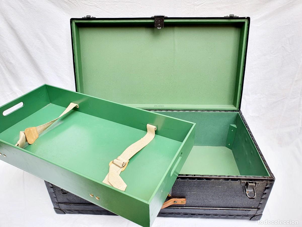 Militaria: Ba&uacute;l, cofre militar suizo. - Foto 15
