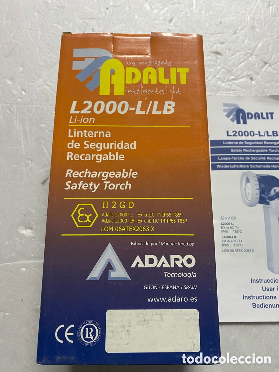 Militaria: CAJA PARA LINTERNA ADALIT L2000-L/LB - Foto 2