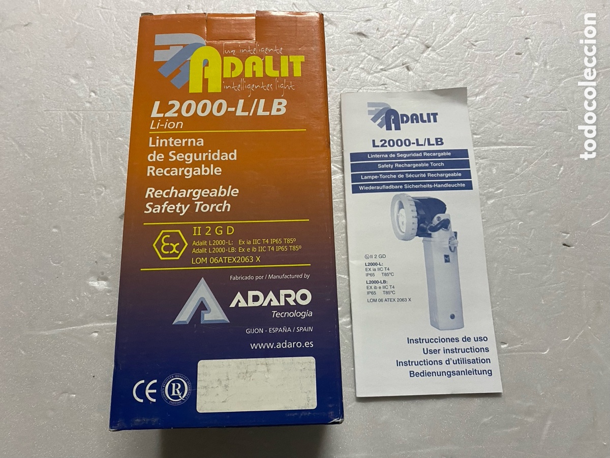 Militaria: CAJA PARA LINTERNA ADALIT L2000-L/LB - Foto 1