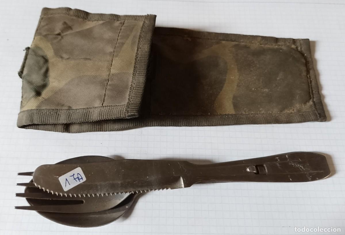 Militaria: Cubiertos militares con funda - Foto 1