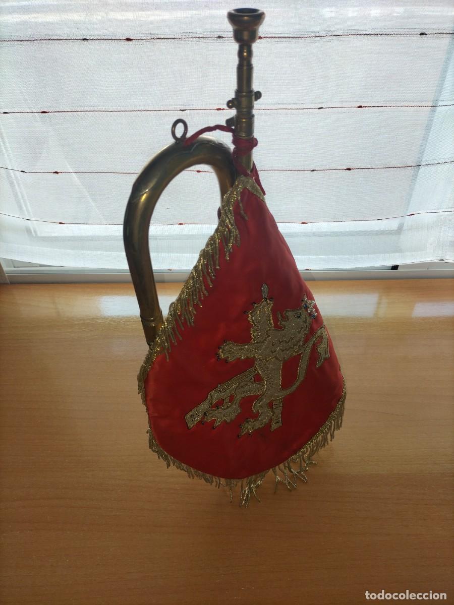 Militaria: CORNETA LARGA TIPO TERCIO CON GALA - Foto 1