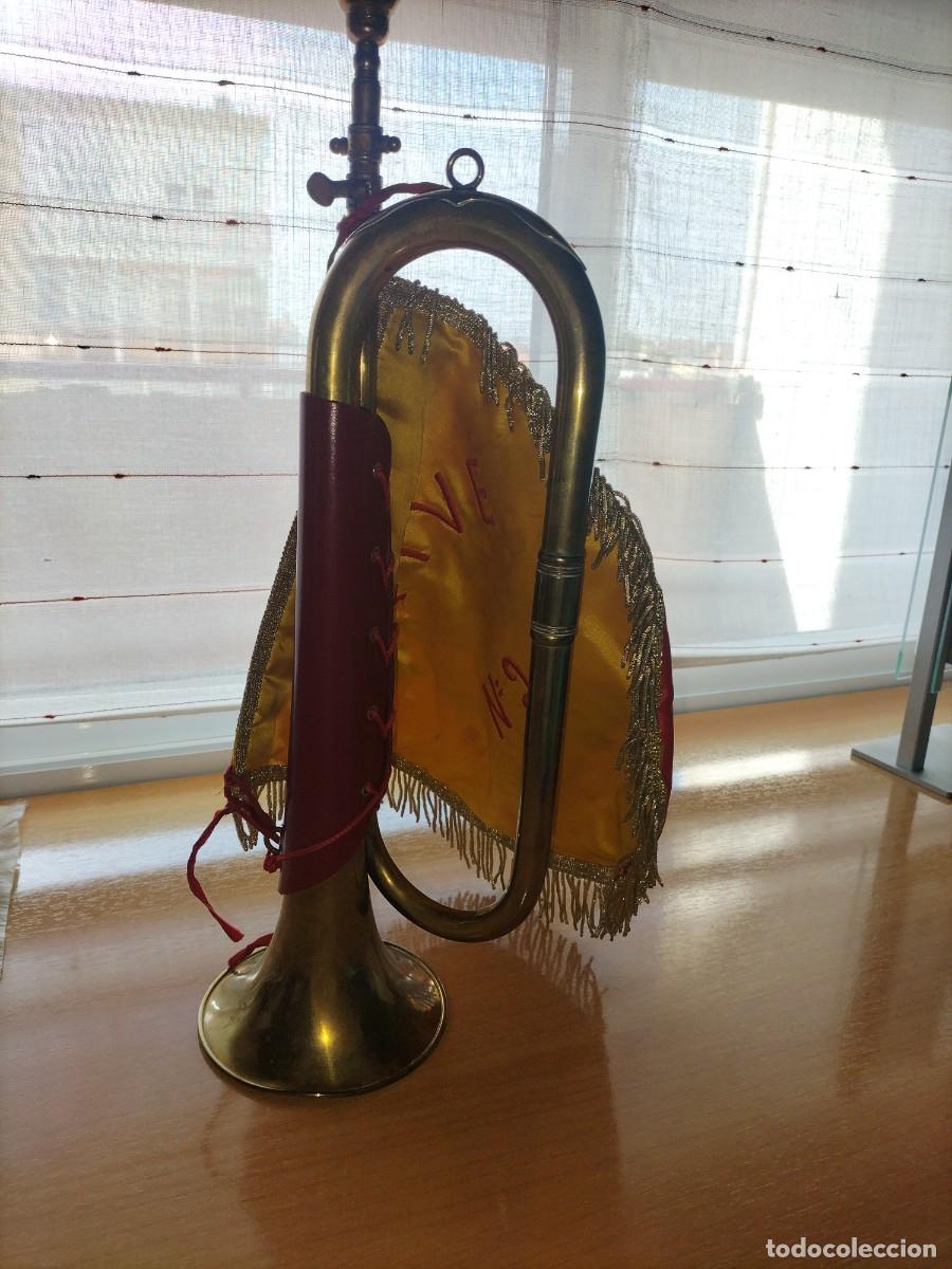 Militaria: CORNETA LARGA TIPO TERCIO CON GALA - Foto 4