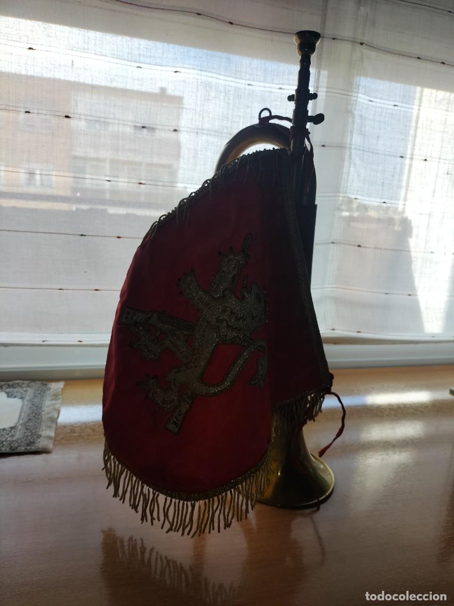 Militaria: CORNETA LARGA TIPO TERCIO CON GALA - Foto 6