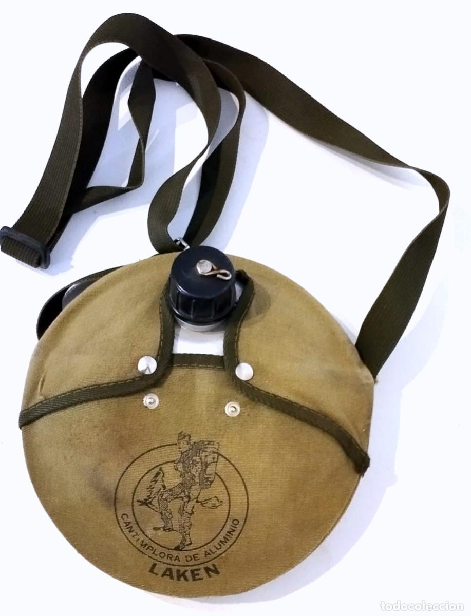 Militaria: Cantimplora vintage LAKEN, Con forro y correa - Foto 1