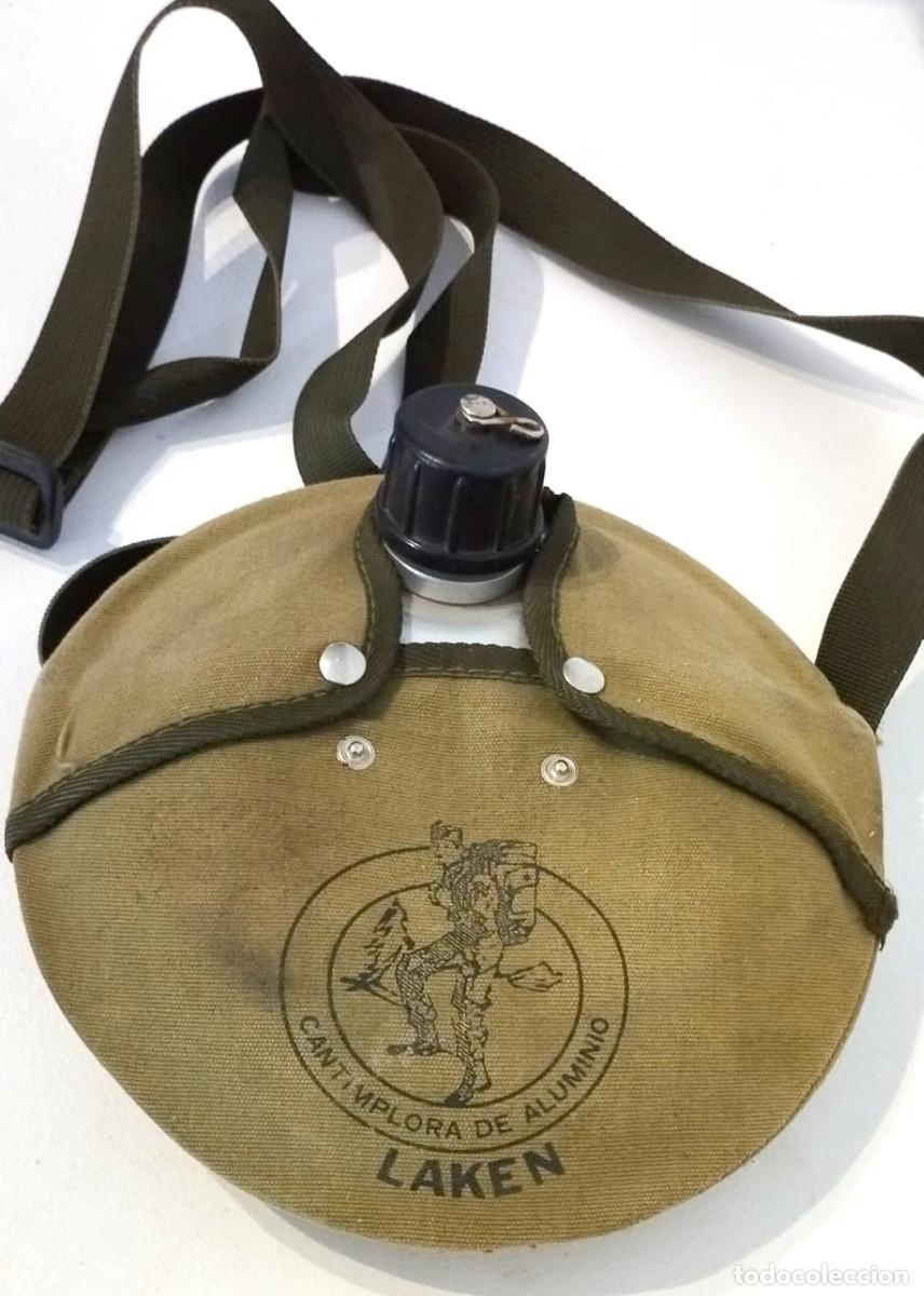 Militaria: Cantimplora vintage LAKEN, Con forro y correa - Foto 2