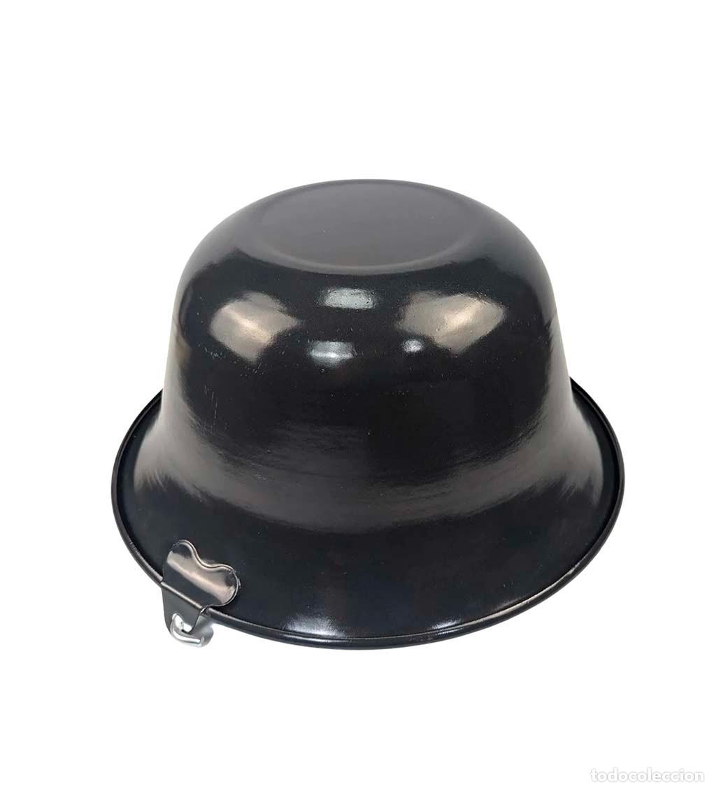 Militaria: Olla h&uacute;ngara esmaltada de 10l + tr&iacute;pode de cocina - Foto 4