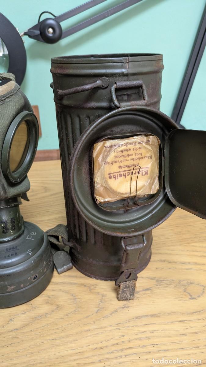 Militaria: mascara antig&aacute;s m38 completa original ww2 - Foto 2
