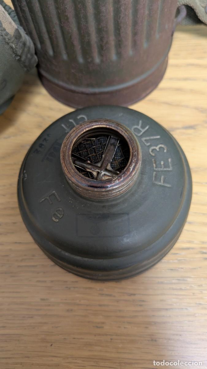 Militaria: mascara antig&aacute;s m38 completa original ww2 - Foto 5