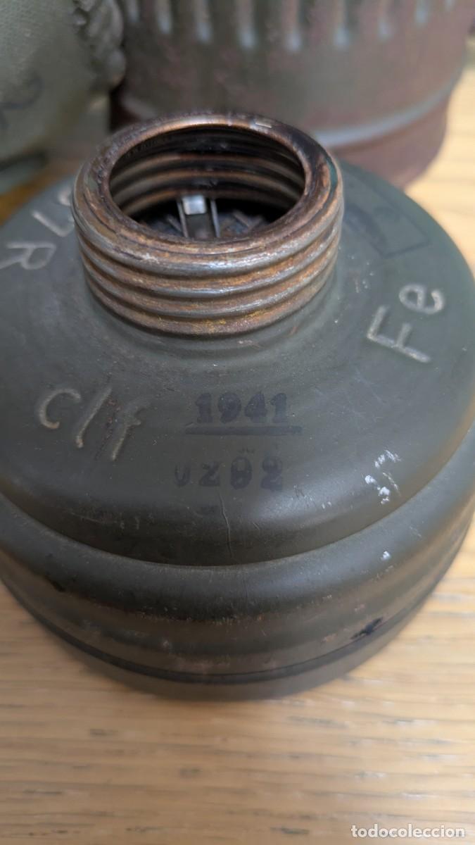 Militaria: mascara antig&aacute;s m38 completa original ww2 - Foto 6