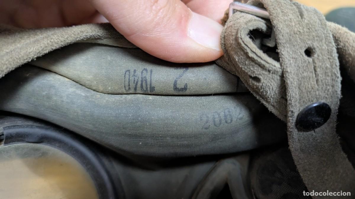 Militaria: mascara antig&aacute;s m38 completa original ww2 - Foto 13