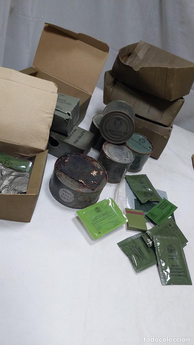 Militaria: Gran lote raciones ej&eacute;rcito espa&ntilde;ol - Foto 1