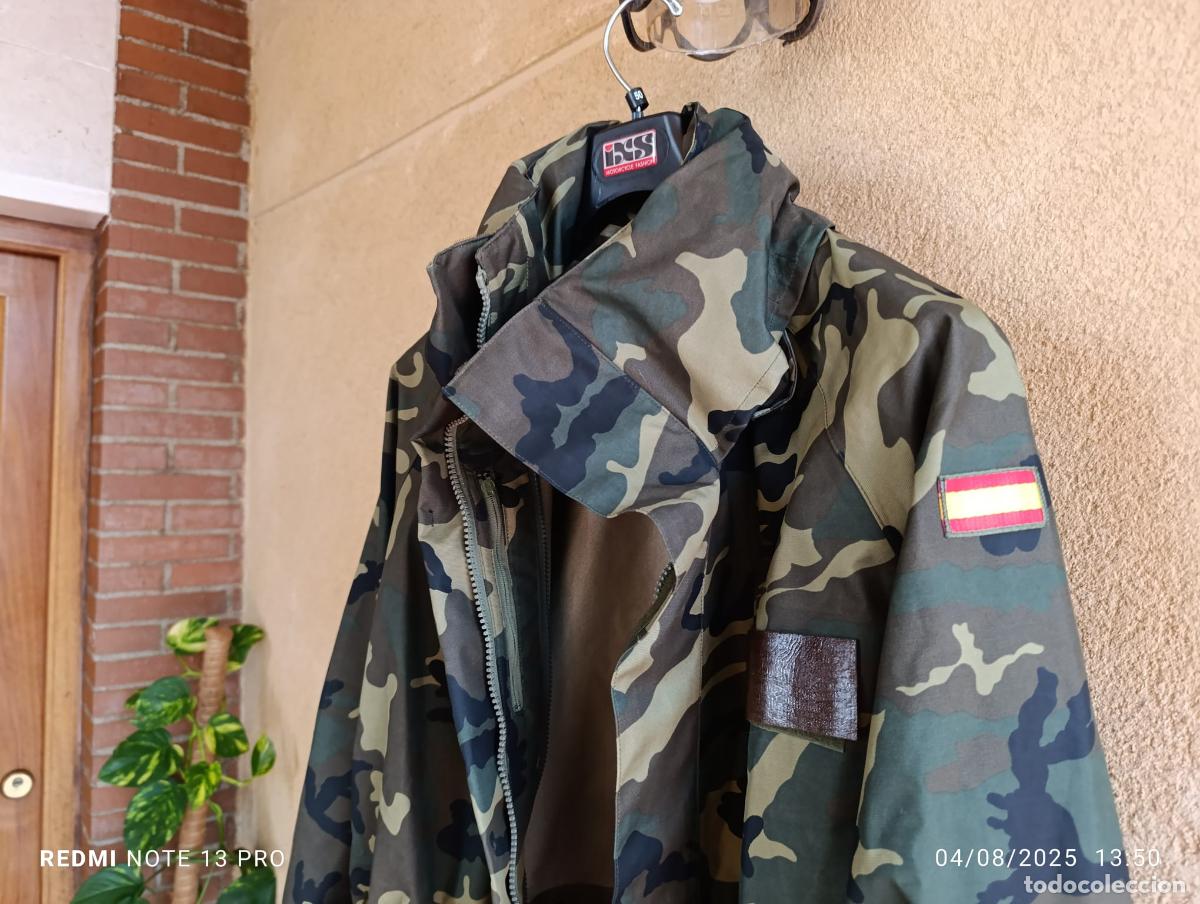 Militaria: UNIFORME EXTERIOR INTERPERIE IMPERMEABLE MIMETIZADO EJERCITO - Foto 3