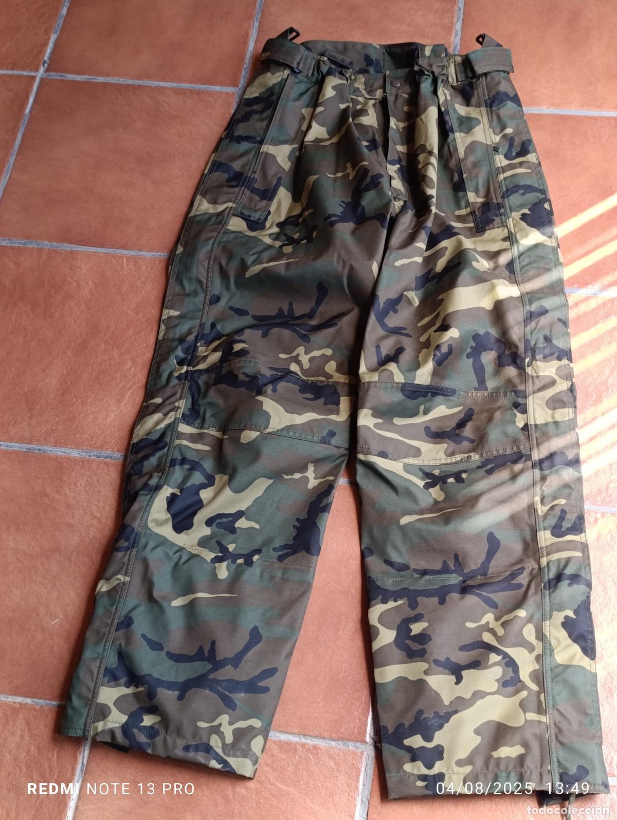 Militaria: UNIFORME EXTERIOR INTERPERIE IMPERMEABLE MIMETIZADO EJERCITO - Foto 4