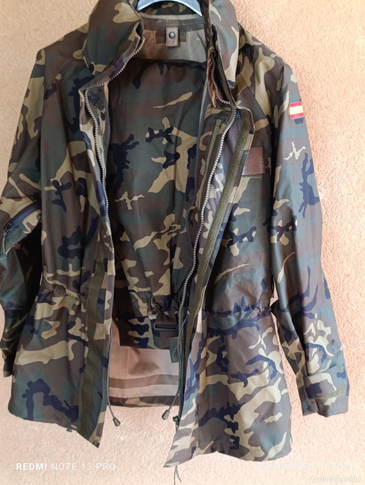 Militaria: UNIFORME EXTERIOR INTERPERIE IMPERMEABLE MIMETIZADO EJERCITO - Foto 1