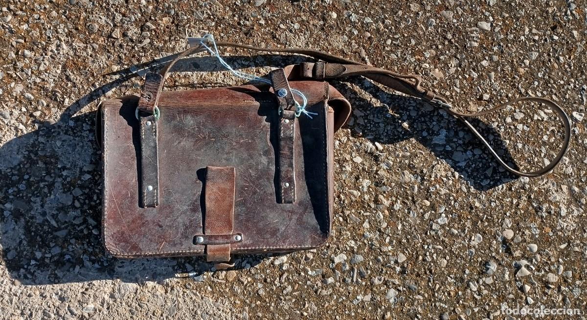 Militaria: Macuto de cuero, suizo - Foto 2