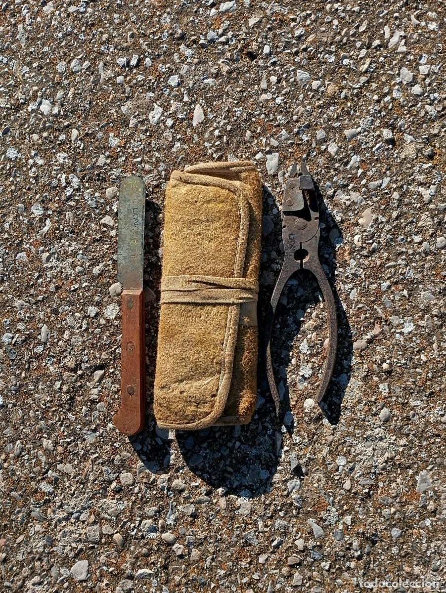 Militaria: Macuto de dinamitero con utensilios - Foto 4