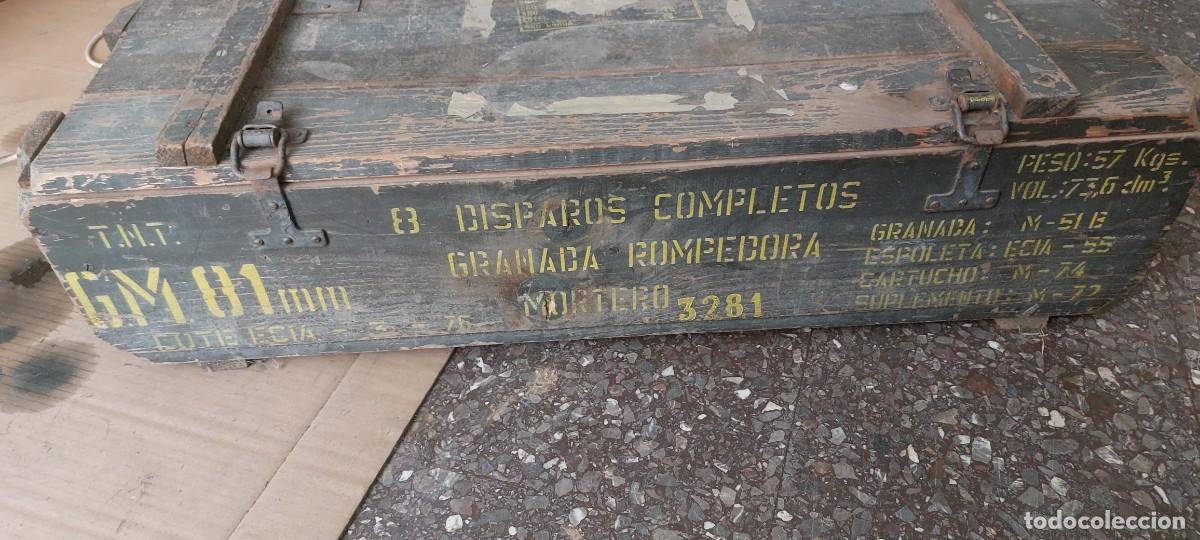Militaria: CAJA DE MADERA MILITAR. ESPA&Ntilde;A - Foto 1