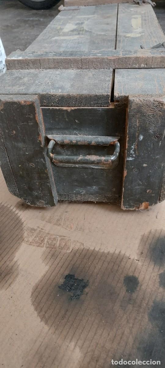 Militaria: CAJA DE MADERA MILITAR. ESPA&Ntilde;A - Foto 3