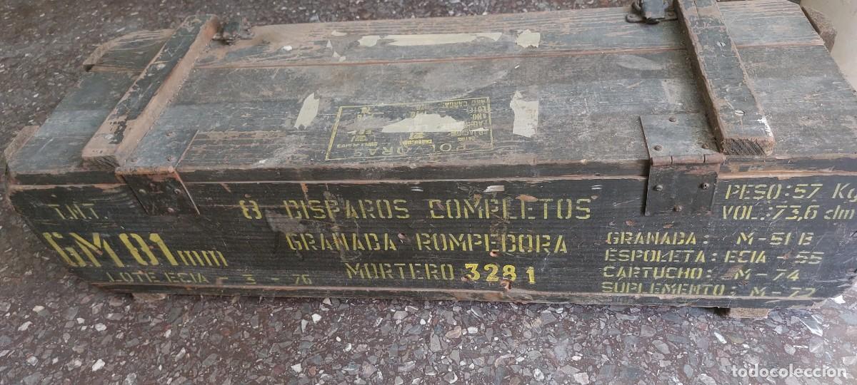 Militaria: CAJA DE MADERA MILITAR. ESPA&Ntilde;A - Foto 4
