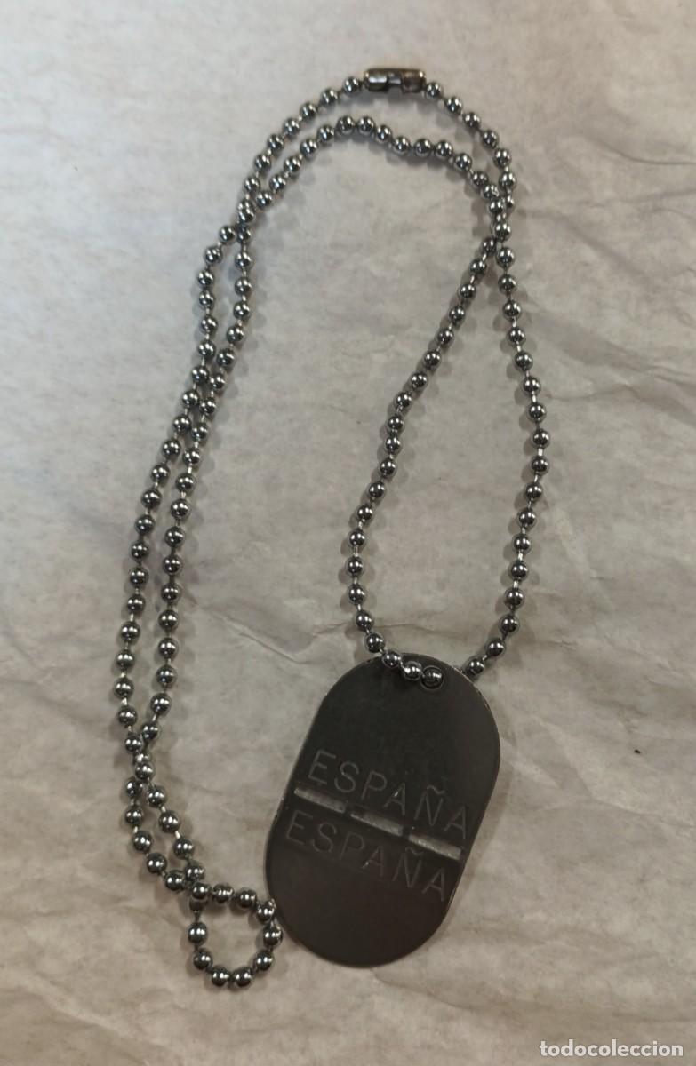 Militaria: Placa de identificaci&oacute;n en blanco, Espa&ntilde;a - Foto 1