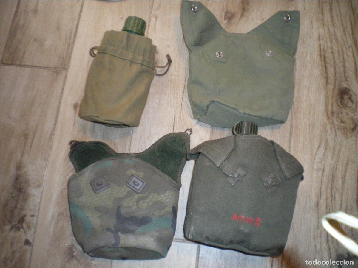 Militaria: LOTE CANTIMPLORAS Y FUNDAS - Foto 1
