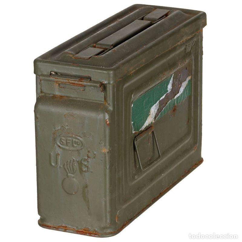 Militaria: CAJA MUNICION US CAL.30 M2 - Foto 1