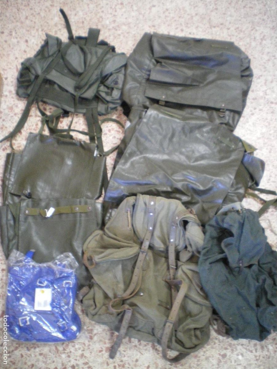 Militaria: LOTE MOCHILAS MILITARES
