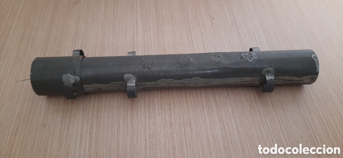 Militaria: Tubo porta licenciatura militar epoca alfonso XIII