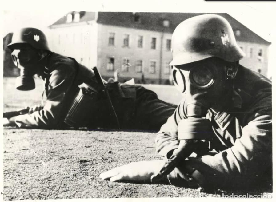 Militaria: M&aacute;scara antig&aacute;s ej&eacute;rcito h&uacute;ngaro - Foto 5