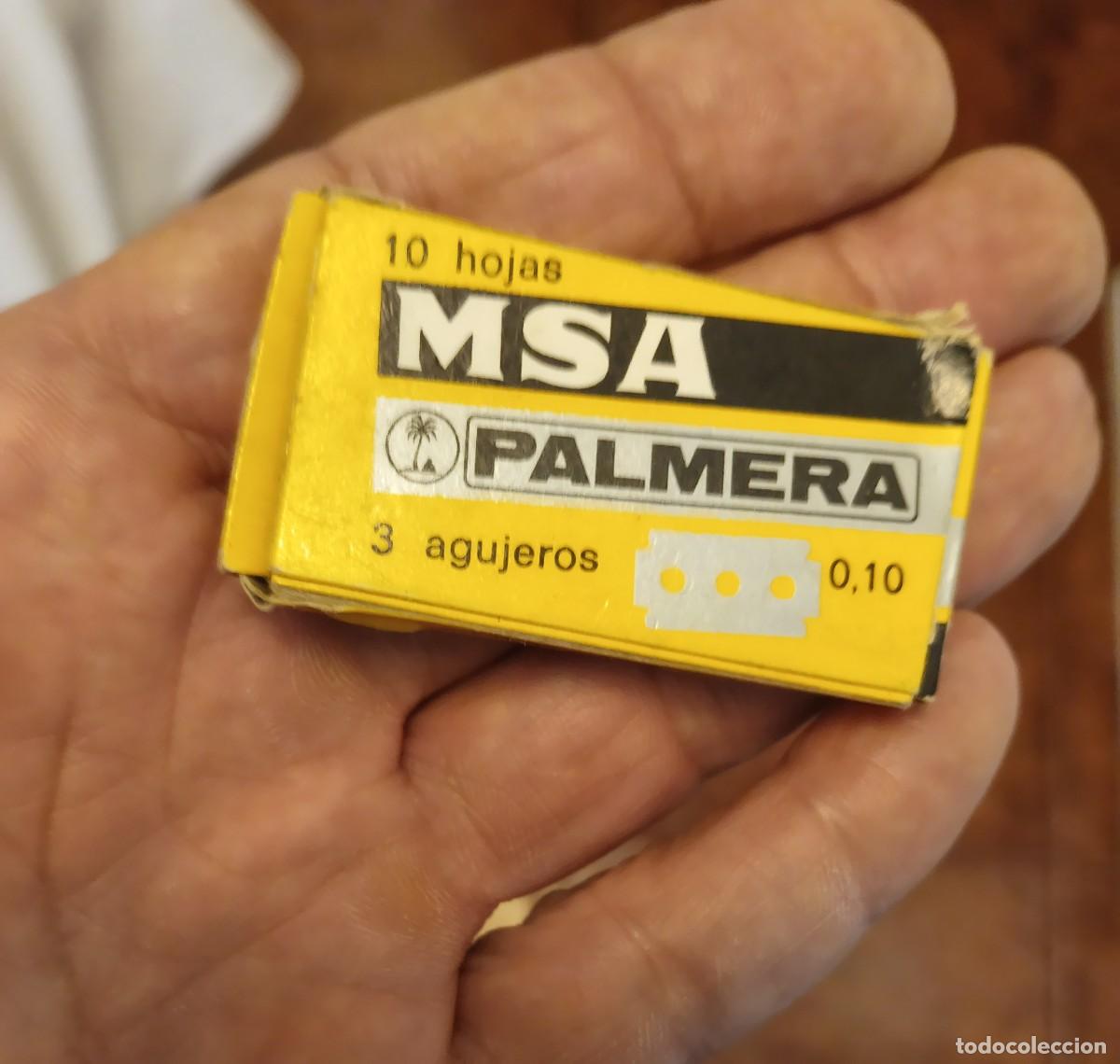 Militaria: Cuchillas de afeitar MSA palmera - Foto 1