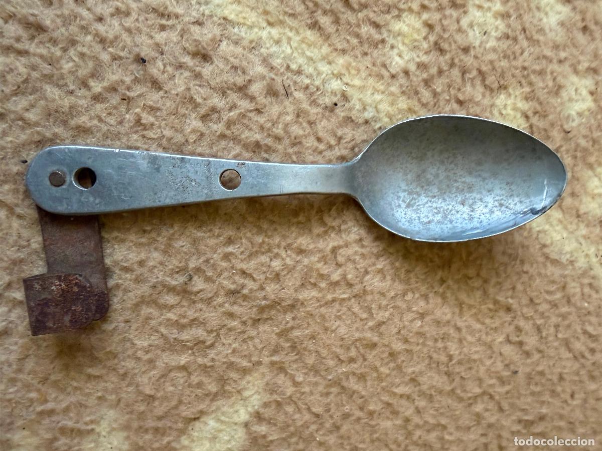 Militaria: Cuchara de aluminio militar