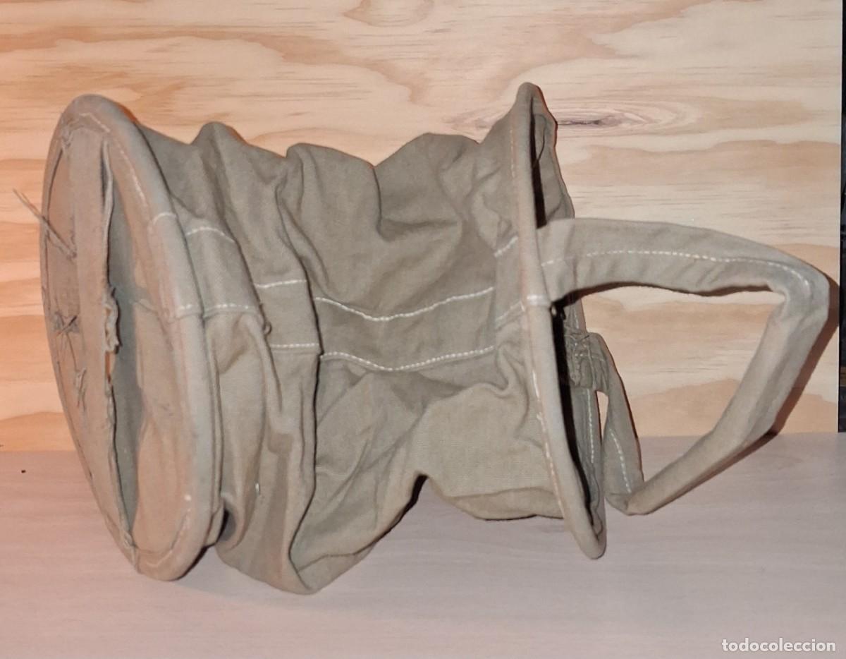 Militaria: Cubo de lona del Ej&eacute;rcito Espa&ntilde;ol para coger agua