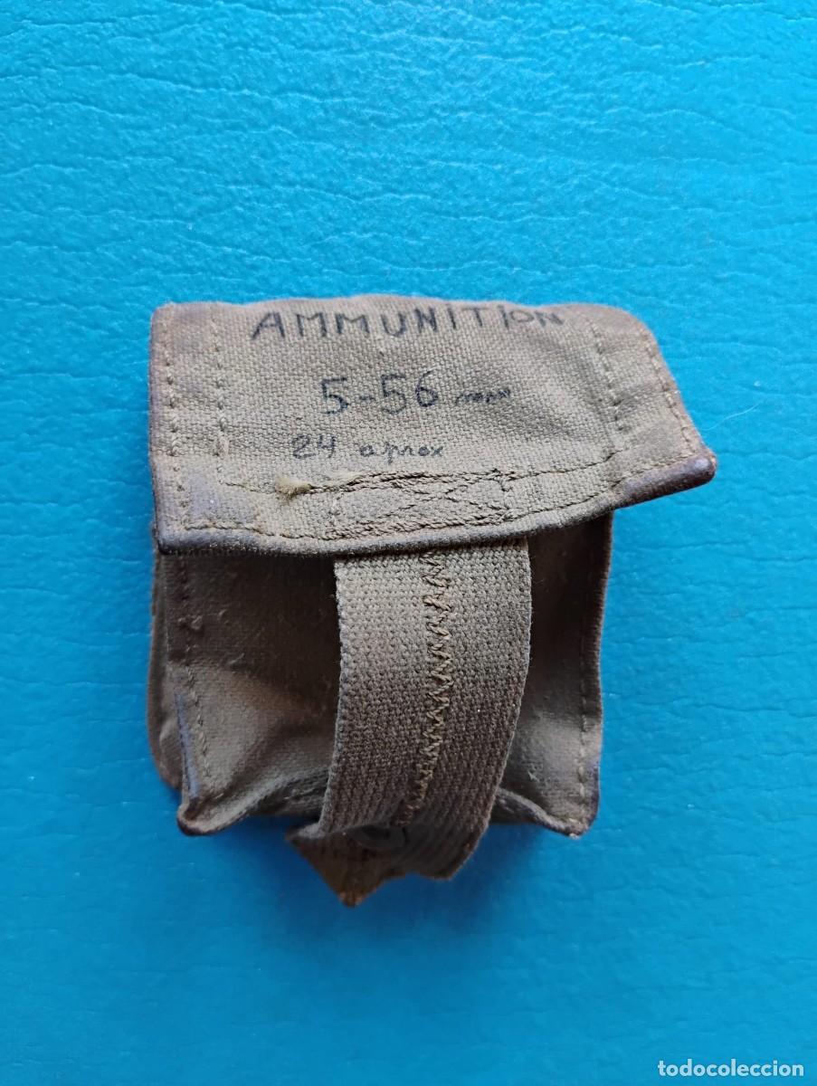Militaria: PORTAMUNICIONES MILITAR - INSCRIPCION AMMUNITION 5-56 - USADA