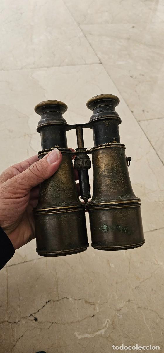 Militaria: Muy antiguos prismaticos militares de campa&ntilde;a