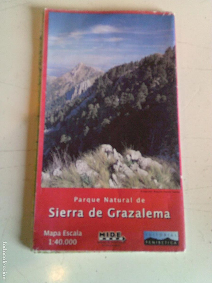 Militaria: Mapa Parque natural Sierra de Grazalema escala 1:40.000