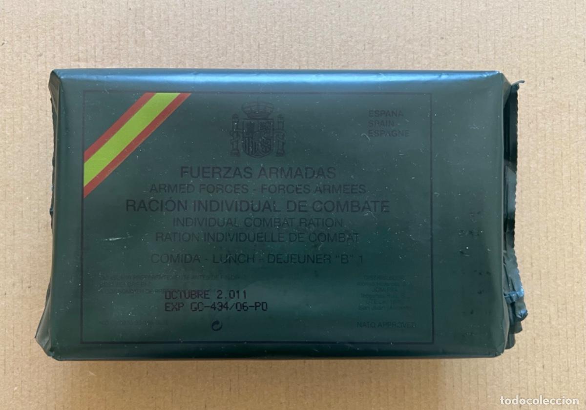 Militaria: Raci&oacute;n de comida militar CADUCADA solo para colecci&oacute;n NO INGERIR