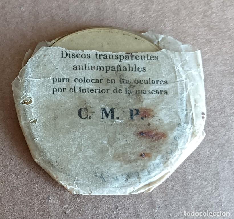 Militaria: Lentes de repuesto para m&aacute;scara de gas alemana