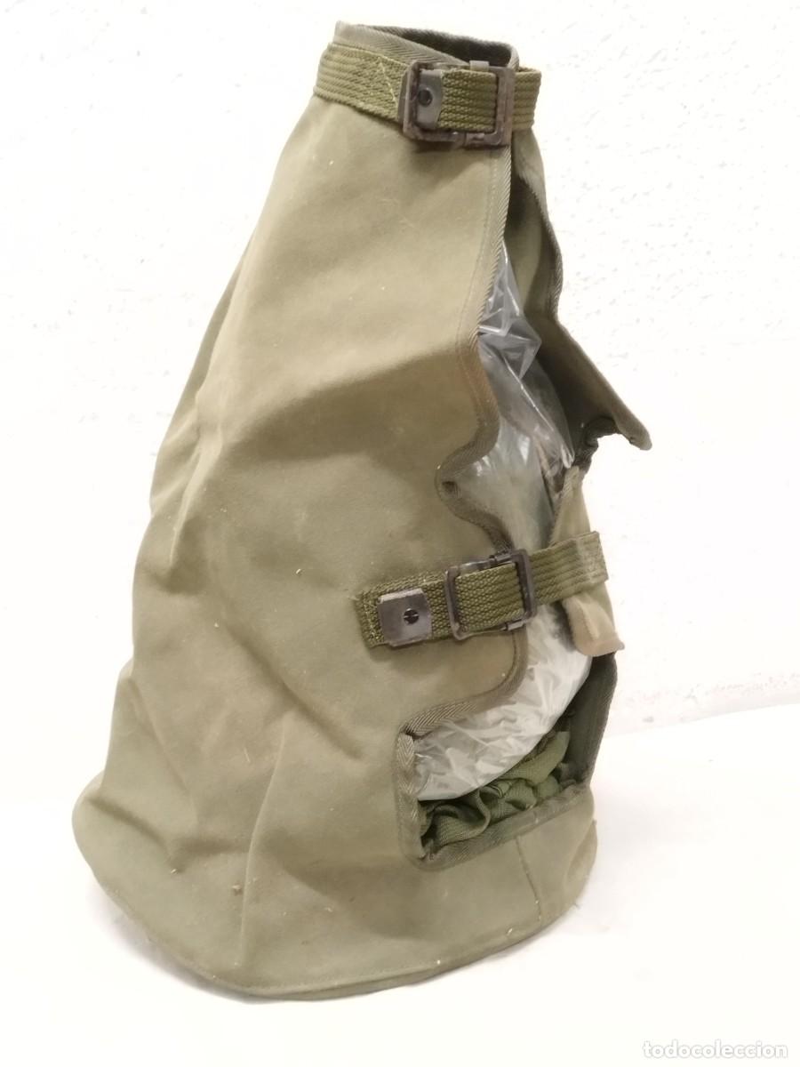 Militaria: Antiguo bolso, macuto militar a identificar.