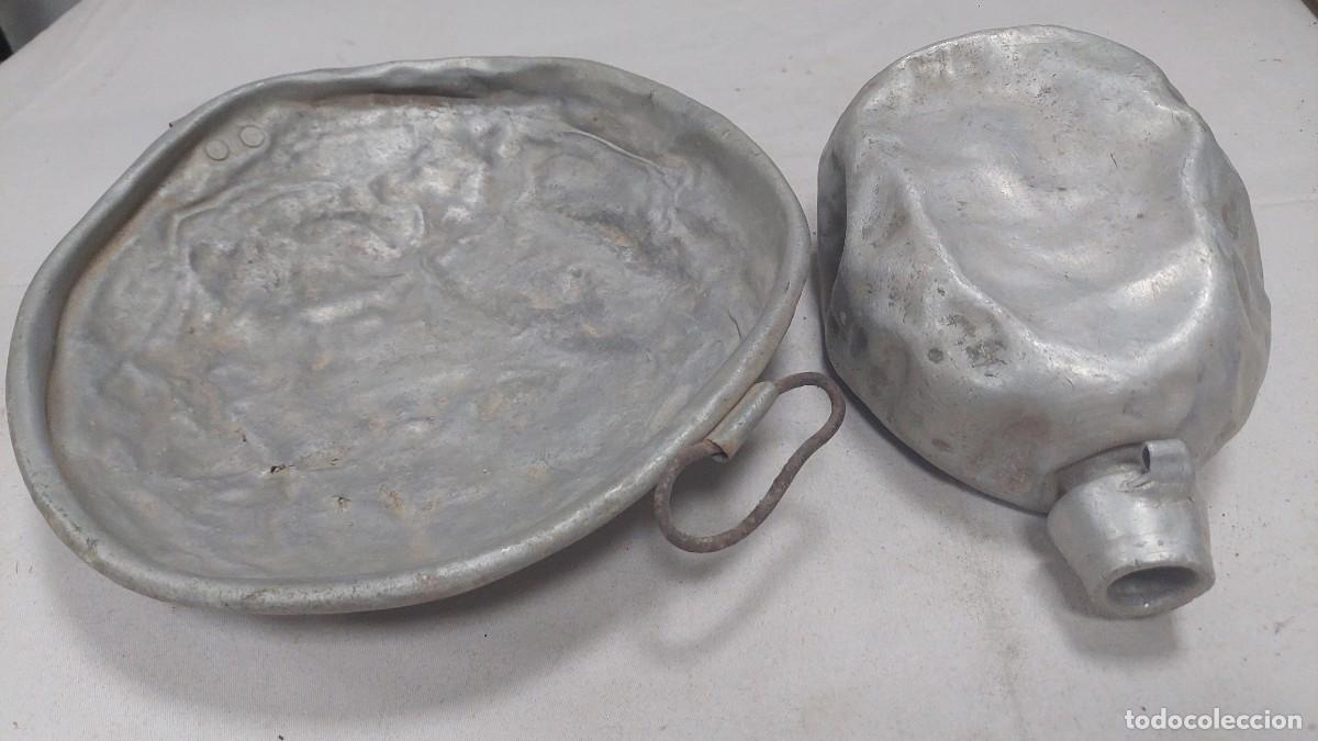 Militaria: Cantimplora y plato republicanos guerra civil