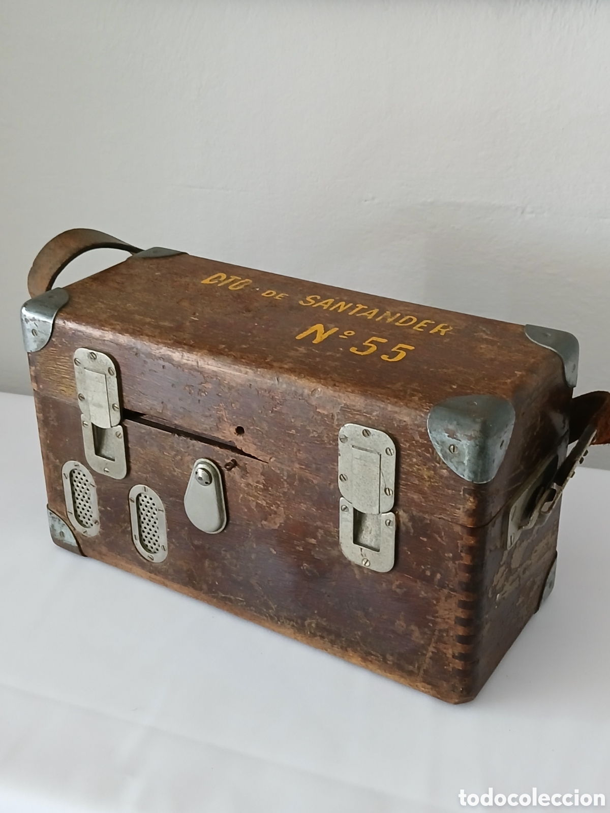 Militaria: ANTIGUO TELEFONO DE CAMPANA UTILIZADO POR RENFE DTO SANTANDER N&deg;55