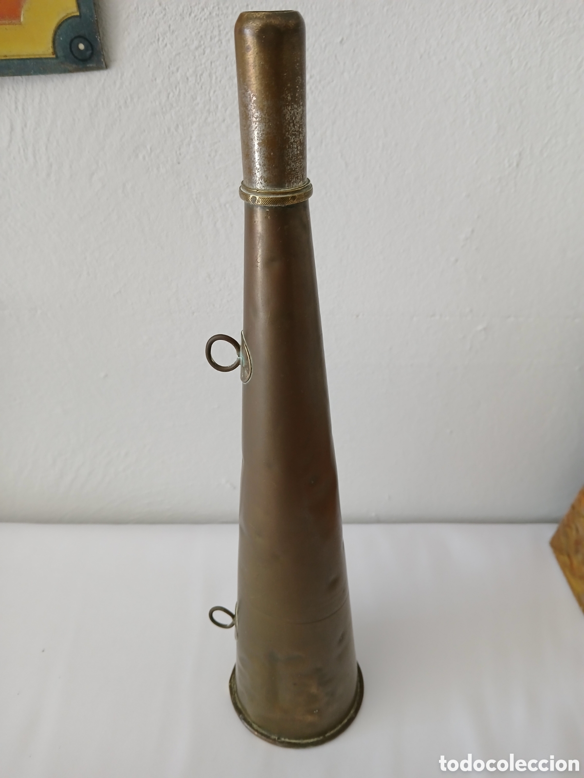 Militaria: ANTIGUA CORNETA DE LATON