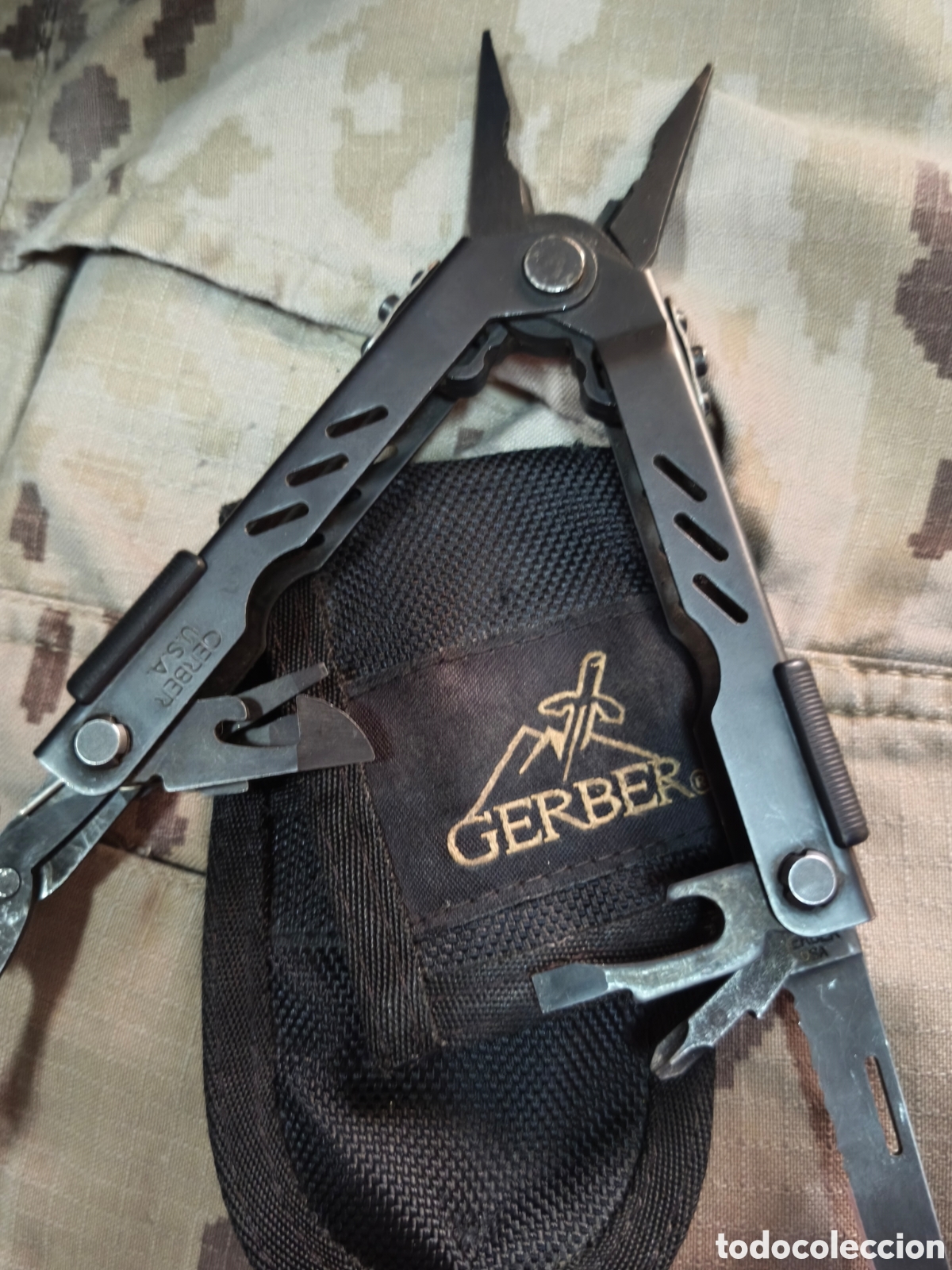 Militaria: ALICATES MULTIUSOS GERBER CON FUNDA POCO USO - Foto 2