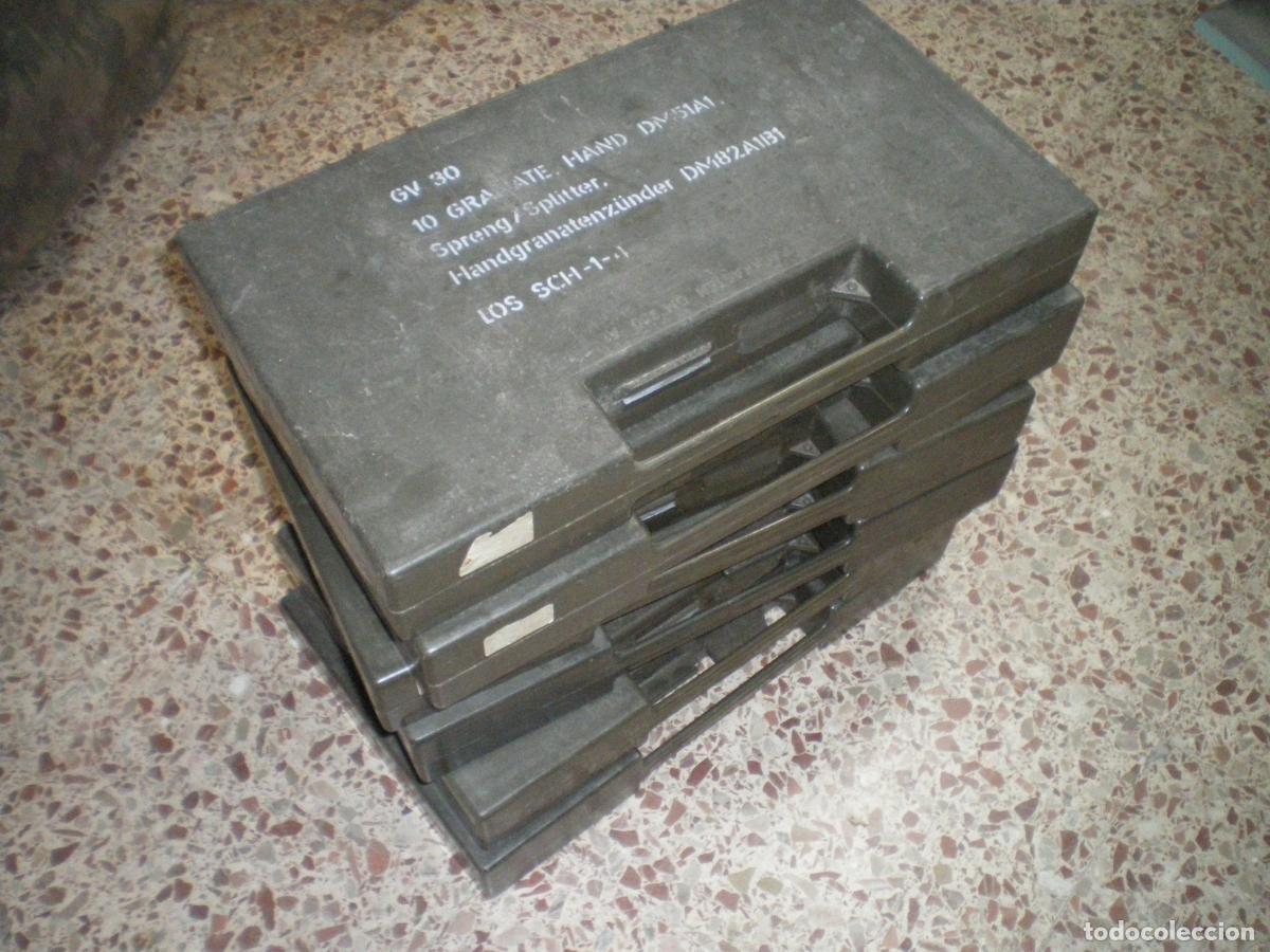 Militaria: LOTE 6 CAJAS TRANSPORTE GRANADAS MANO