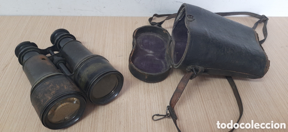 Militaria: PRISMATICOS MILITARES FRANCESES JUMELLE MARINE CON SU FUNDA