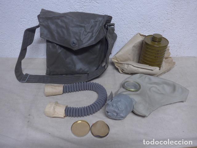 Militaria: Antigua mascara de gas rusa, en su bolsa original. URSS comunista.