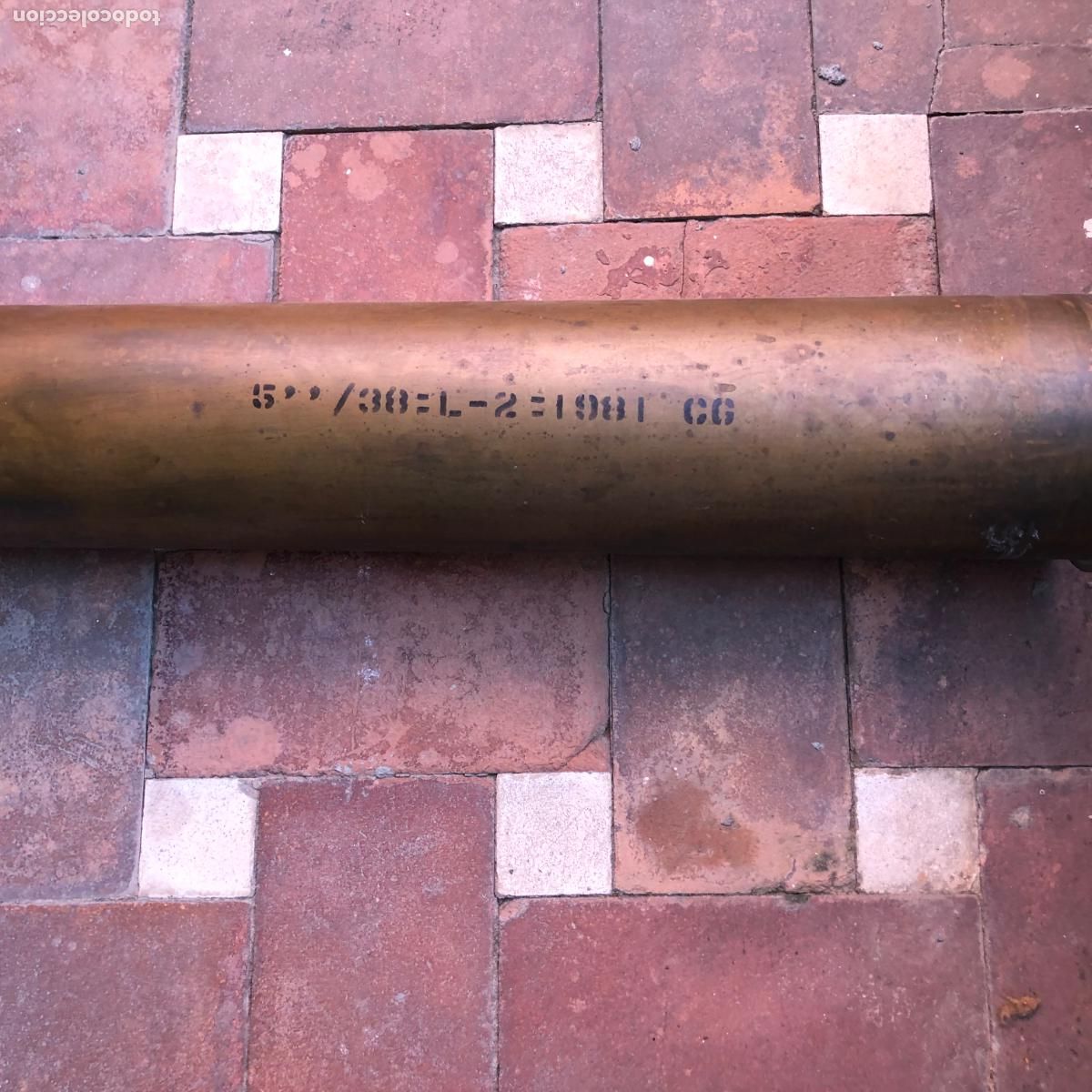 Militaria: VAINA PROYECTIL 5 PULGADAS 127 mm) - Foto 2
