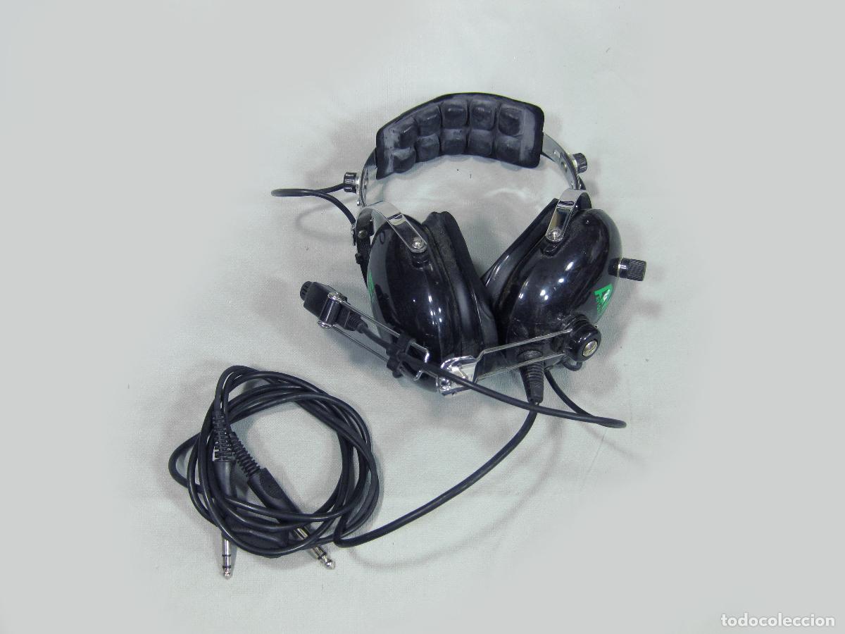 Militaria: CASCOS O MICRO AURICULARES DE VUELO A&M AVIONICS PARA PILOTO DE AVIACI&Oacute;N. A Y M. MICR&Oacute;FONO