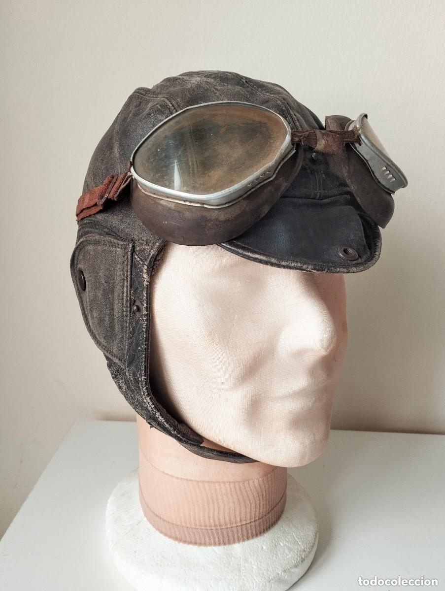 Militaria: Gafas de piloto. I Guerra mundial y guerra civil espa&ntilde;ola