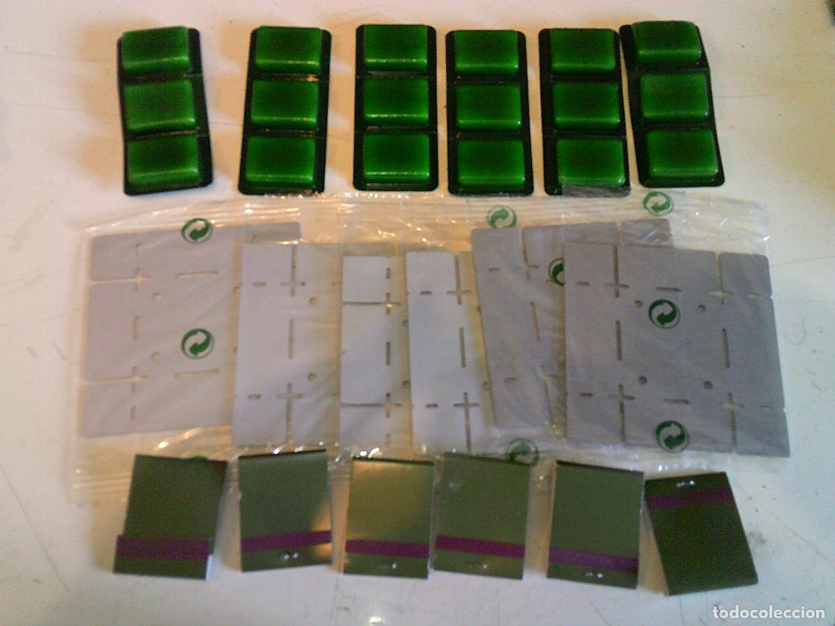 Militaria: Lote 6 calentadores portatiles de comida con 18 pastillas y 6 cajas de f&oacute;sforos militares