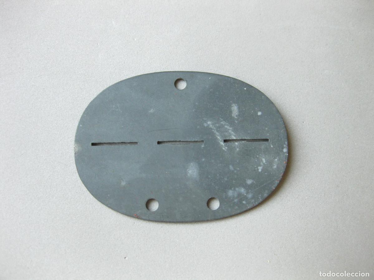 Militaria: PLACA O CHAPA ORIGINAL DE ZINK DE IDENTIFICACION ALEMANA O DIVISION AZUL SIN MARCAR. DEV